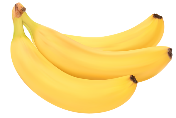 3 bananes jaunes